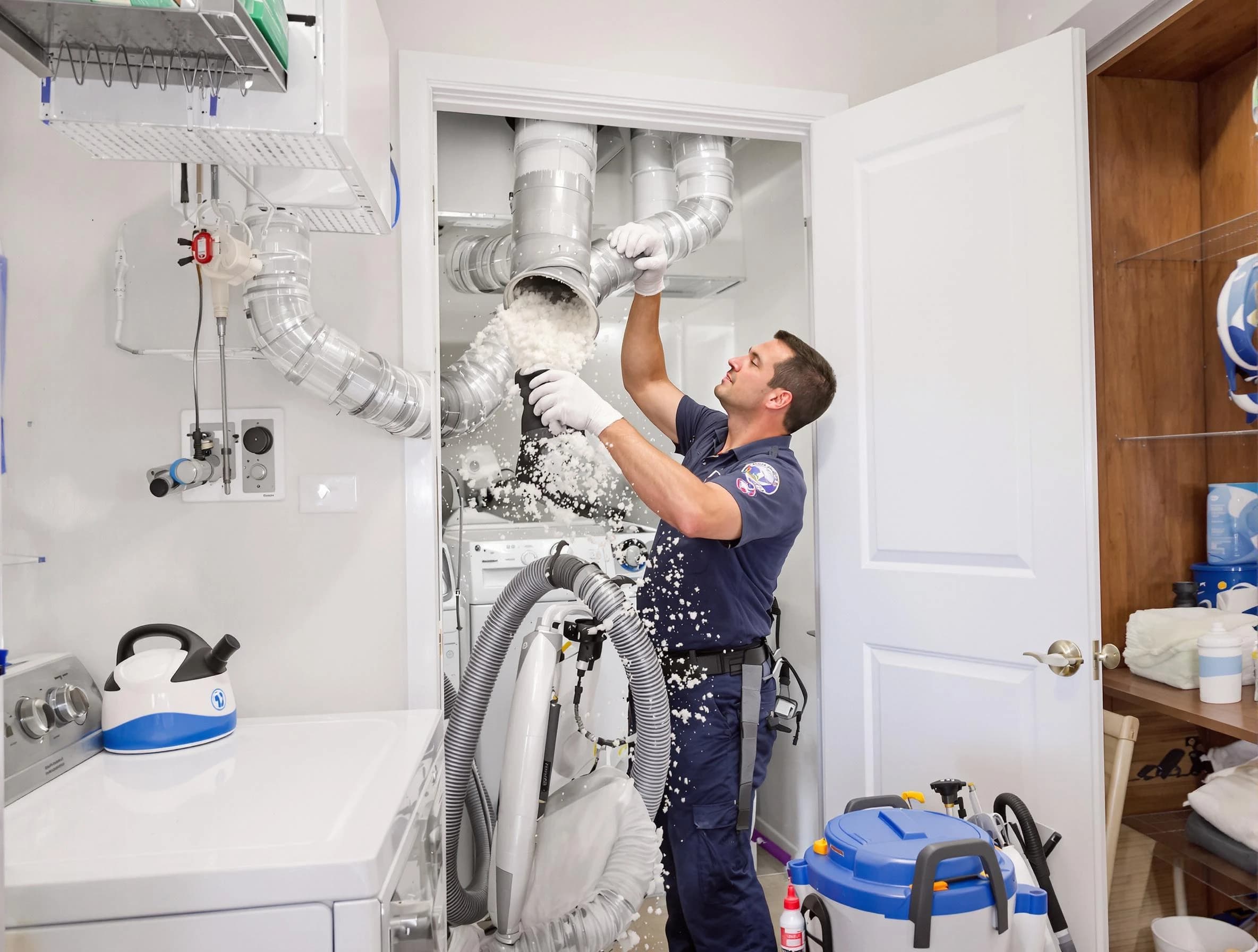 Midfield Dryer Vent Cleaning technician delivering thorough residential dryer vent cleaning service in Midfield